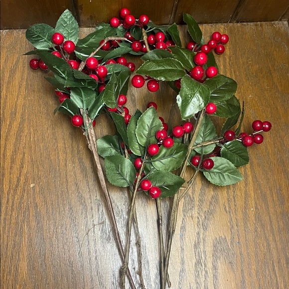 Festive Red and Green Holiday Berry Arrangement - Picture 5 of 7